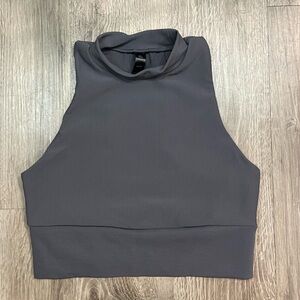 Kyodan Ribbed Mock Neck Bra Top